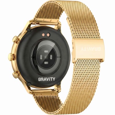 Smartwatch Damski Gravity GT5-4 na bransolecie mesh w kolorze Złoty/Złoty o szerokości 18mm