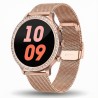 Smartwatch Damski Gravity GT5-5 na bransolecie mesh w kolorze Różowe Złoto/Różowe Złoto o szerokości 18mm