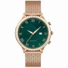 Smartwatch Damski Gravity GT5-8 na bransolecie mesh w kolorze Różowe Złoto/Różowe Złoto o szerokości 18mm