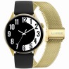 Smartwatch Damski Gravity GT11-1 na bransolecie mesh w kolorze Złoty/Złoty o szerokości 22mm