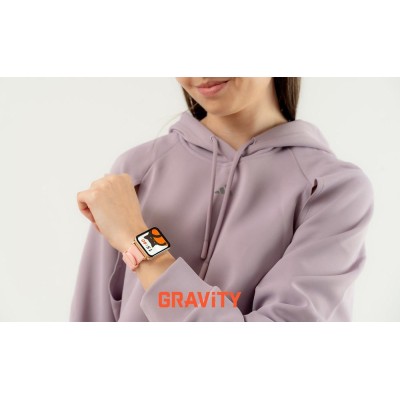 Smartwatch Damski Gravity GT17-1 na bransolecie mesh w kolorze Różowe Złoto/Różowe Złoto o szerokości 22mm