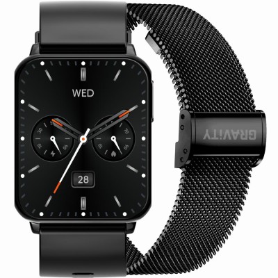 Smartwatch Męski Gravity GT17-7  w kolorze Czarny/Czarny o szerokości 22mm