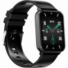 Smartwatch Męski Gravity GT17-7  w kolorze Czarny/Czarny o szerokości 22mm