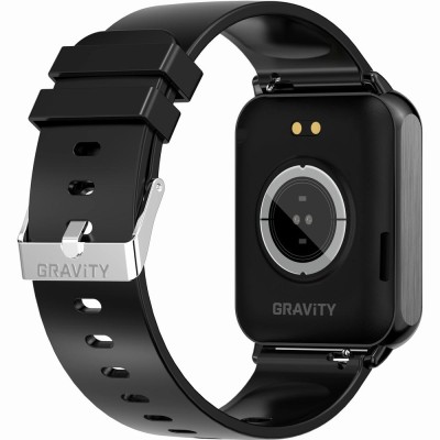 Smartwatch Męski Gravity GT17-7  w kolorze Czarny/Czarny o szerokości 22mm