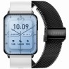 Smartwatch Damski Gravity GT17-8 na bransolecie mesh w kolorze Czarny/Czarny o szerokości 22mm