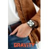 Smartwatch Damski Gravity GT17-8 na bransolecie mesh w kolorze Czarny/Czarny o szerokości 22mm