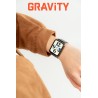 Smartwatch Damski Gravity GT17-8 na bransolecie mesh w kolorze Czarny/Czarny o szerokości 22mm