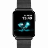 Smartwatch Damski Gravity GT17-8 na bransolecie mesh w kolorze Czarny/Czarny o szerokości 22mm
