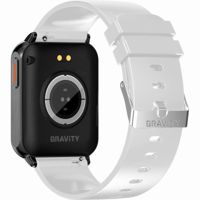 Smartwatch Damski Gravity GT17-8 na bransolecie mesh w kolorze Czarny/Czarny o szerokości 22mm