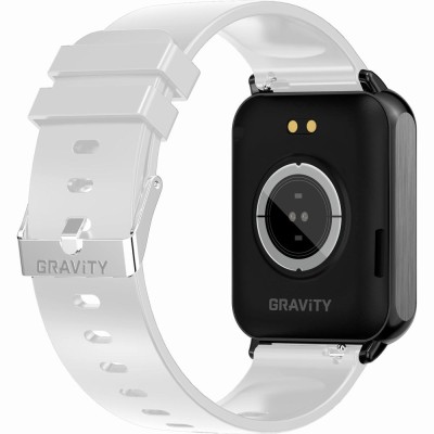 Smartwatch Damski Gravity GT17-8 na bransolecie mesh w kolorze Czarny/Czarny o szerokości 22mm