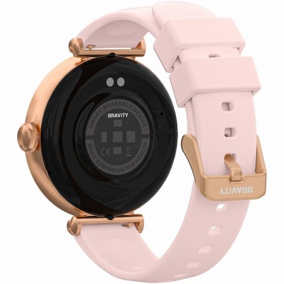 Smartwatch Damski Gravity GT26-1 na bransolecie mesh w kolorze Różowe Złoto/Różowe Złoto o szerokości 20mm