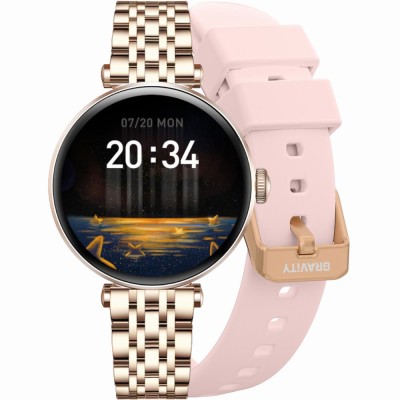 Smartwatch Damski Gravity GT26-4  w kolorze Różowe Złoto/Różowe Złoto o szerokości 20mm