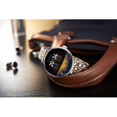 Smartwatch Damski Gravity GT26-5  w kolorze Srebrny/Różowe Złoto/srebrny o szerokości 20mm