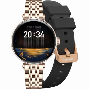 Smartwatch Damski Gravity GT26-6  w kolorze Różowe Złoto/Różowe Złoto o szerokości 20mm