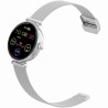 Smartwatch Damski Gravity GT26-8 na bransolecie mesh w kolorze Srebrny/Srebrny o szerokości 20mm