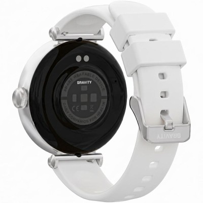 Smartwatch Damski Gravity GT26-8 na bransolecie mesh w kolorze Srebrny/Srebrny o szerokości 20mm