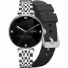 Smartwatch Damski Gravity GT26-9 na bransolecie mesh w kolorze Srebrny/Srebrny o szerokości 20mm