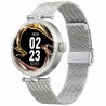 Smartwatch Damski Gravity GT27-4 na bransolecie mesh w kolorze Srebrny/Srebrny o szerokości 20mm