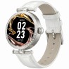 Smartwatch Damski Gravity GT27-6 na pasku skórzanym w kolorze Srebrny/Biały o szerokości 20mm