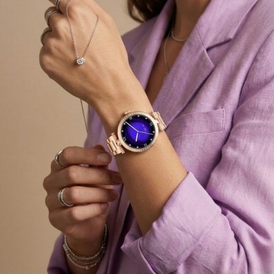 Smartwatch Damski Gravity GT27-7  w kolorze Różowe Złoto/Różowe Złoto o szerokości 20mm