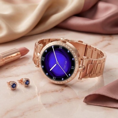 Smartwatch Damski Gravity GT27-7  w kolorze Różowe Złoto/Różowe Złoto o szerokości 20mm