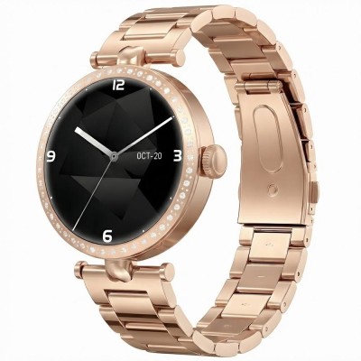 Smartwatch Damski Gravity GT27-7  w kolorze Różowe Złoto/Różowe Złoto o szerokości 20mm