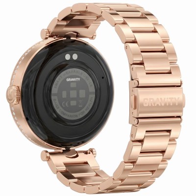 Smartwatch Damski Gravity GT27-7  w kolorze Różowe Złoto/Różowe Złoto o szerokości 20mm