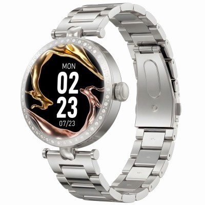 Smartwatch Damski Gravity GT27-8  w kolorze Srebrny/Srebrny o szerokości 20mm