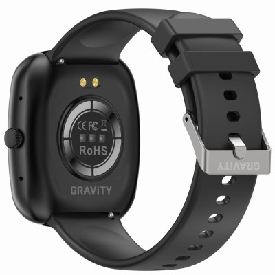 Smartwatch Męski Gravity GT18-9 na pasku gumowym w kolorze Czarny/Granatowy o szerokości 22mm