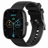 Smartwatch Damski Gravity GT18-10 na pasku gumowym w kolorze Czarny/Czarny o szerokości 22mm