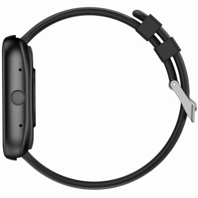 Smartwatch Damski Gravity GT18-10 na pasku gumowym w kolorze Czarny/Czarny o szerokości 22mm