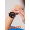 Smartwatch Damski Gravity GT1-10 PRO na pasku gumowym w kolorze Różowy/Fioletowy o szerokości 22mm