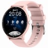 Smartwatch Damski Gravity GT1-10 PRO na pasku gumowym w kolorze Różowy/Fioletowy o szerokości 22mm