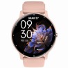 Smartwatch Damski Gravity GT1-10 PRO na pasku gumowym w kolorze Różowy/Fioletowy o szerokości 22mm