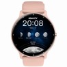 Smartwatch Damski Gravity GT1-10 PRO na pasku gumowym w kolorze Różowy/Fioletowy o szerokości 22mm