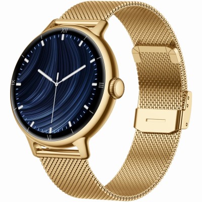 Smartwatch Damski Gravity GT33-1 na pasku gumowym w kolorze Złoty/Różowy o szerokości 18mm
