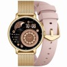 Smartwatch Damski Gravity GT33-1 na pasku gumowym w kolorze Złoty/Różowy o szerokości 18mm