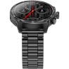 Smartwatch Męski Gravity GT41-1 na pasku gumowym w kolorze Czarny/Czarny o szerokości 24mm