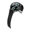 Smartwatch Męski Gravity GT41-1 na pasku gumowym w kolorze Czarny/Czarny o szerokości 24mm