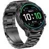 Smartwatch Męski Gravity GT41-1 na pasku gumowym w kolorze Czarny/Czarny o szerokości 24mm