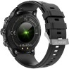 Smartwatch Męski Gravity GT41-1 na pasku gumowym w kolorze Czarny/Czarny o szerokości 24mm