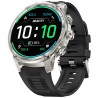 Smartwatch Męski Gravity GT41-3 na pasku gumowym w kolorze Tytanowy/Czarny o szerokości 24mm