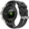 Smartwatch Męski Gravity GT41-3 na pasku gumowym w kolorze Tytanowy/Czarny o szerokości 24mm