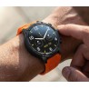 Smartwatch Męski Gravity GT41-4 na pasku gumowym w kolorze Czarny/Pomarańczowy o szerokości 24mm