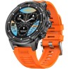 Smartwatch Męski Gravity GT41-4 na pasku gumowym w kolorze Czarny/Pomarańczowy o szerokości 24mm