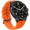 Smartwatch Męski Gravity GT41-4 na pasku gumowym w kolorze Czarny/Pomarańczowy o szerokości 24mm