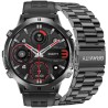 Smartwatch Męski Gravity GT42-1 na pasku gumowym w kolorze Czarny/Czarny o szerokości 22mm