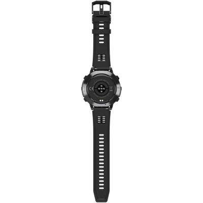 Smartwatch Męski Gravity GT42-1 na pasku gumowym w kolorze Czarny/Czarny o szerokości 22mm