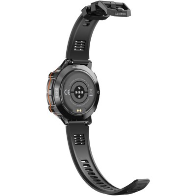 Smartwatch Męski Gravity GT42-1 na pasku gumowym w kolorze Czarny/Czarny o szerokości 22mm