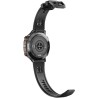 Smartwatch Męski Gravity GT42-1 na pasku gumowym w kolorze Czarny/Czarny o szerokości 22mm